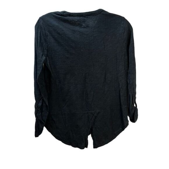 NWOT Cotton Linen Button Down Dress Shirt Crewneck XS‎ - Picture 2 of 7